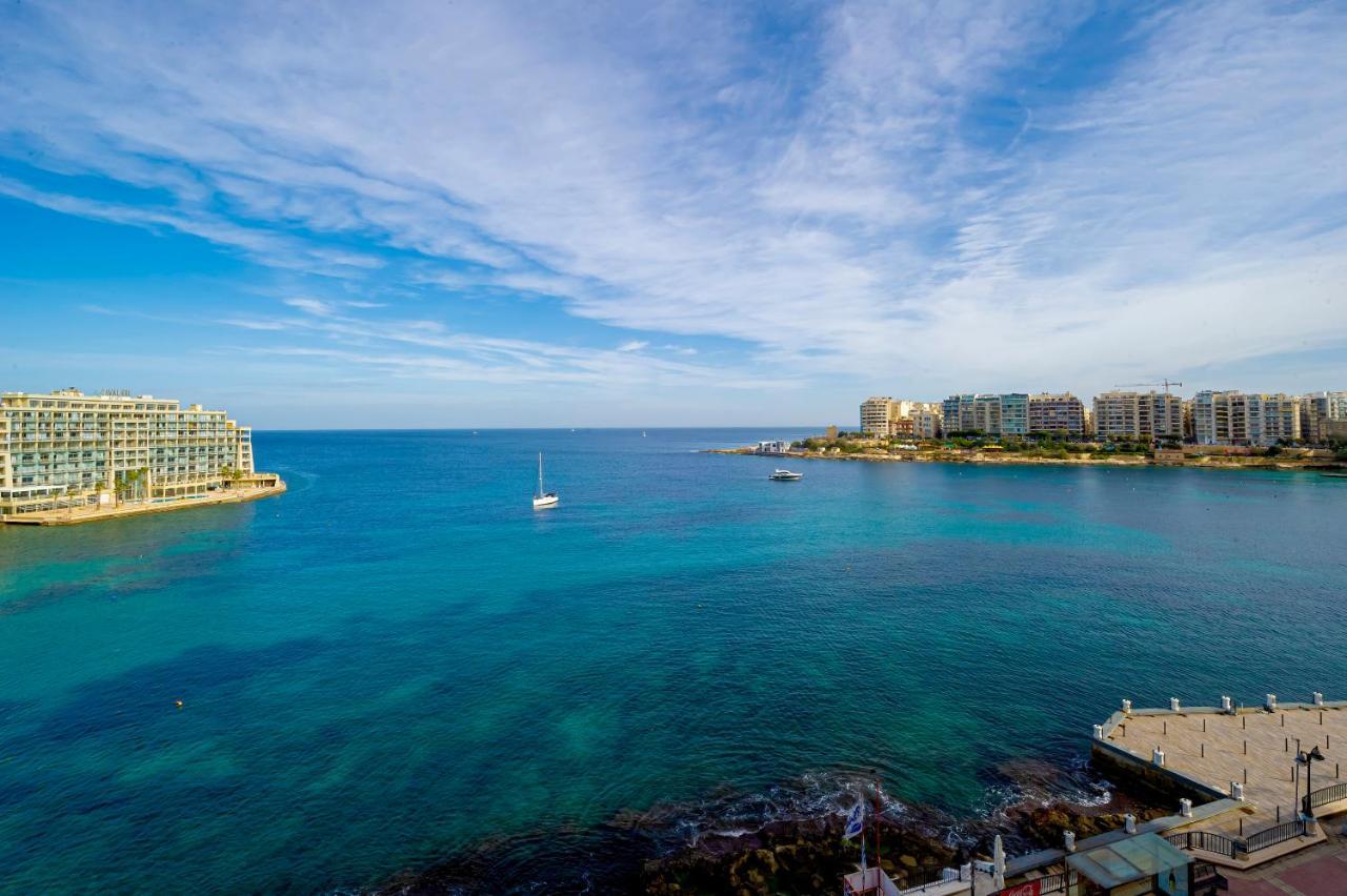 Spinola Bay Top Floor Seafront 3 Bedroom Apartment With Panoramic Sea Views - By Getawaysmalta Saint Julian's Luaran gambar