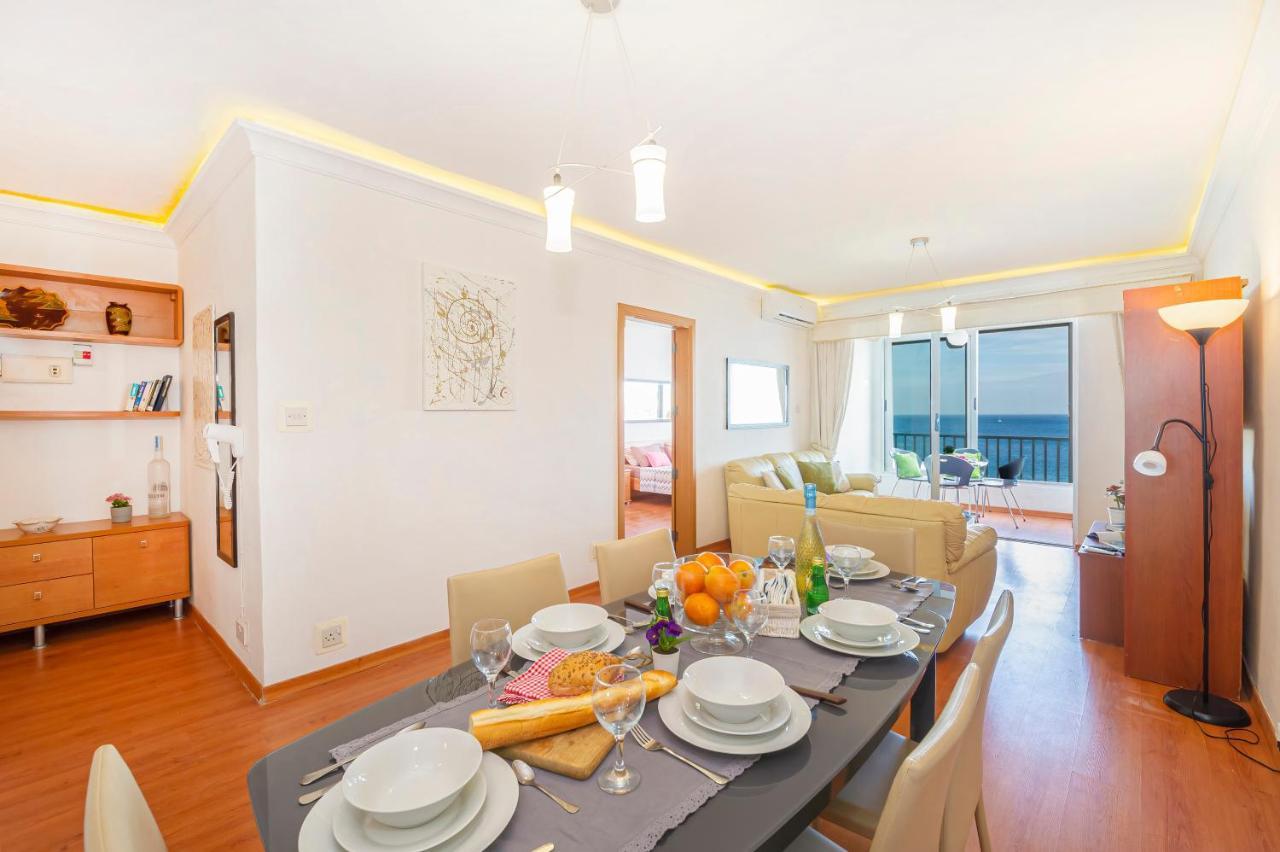 Spinola Bay Top Floor Seafront 3 Bedroom Apartment With Panoramic Sea Views - By Getawaysmalta Saint Julian's Luaran gambar