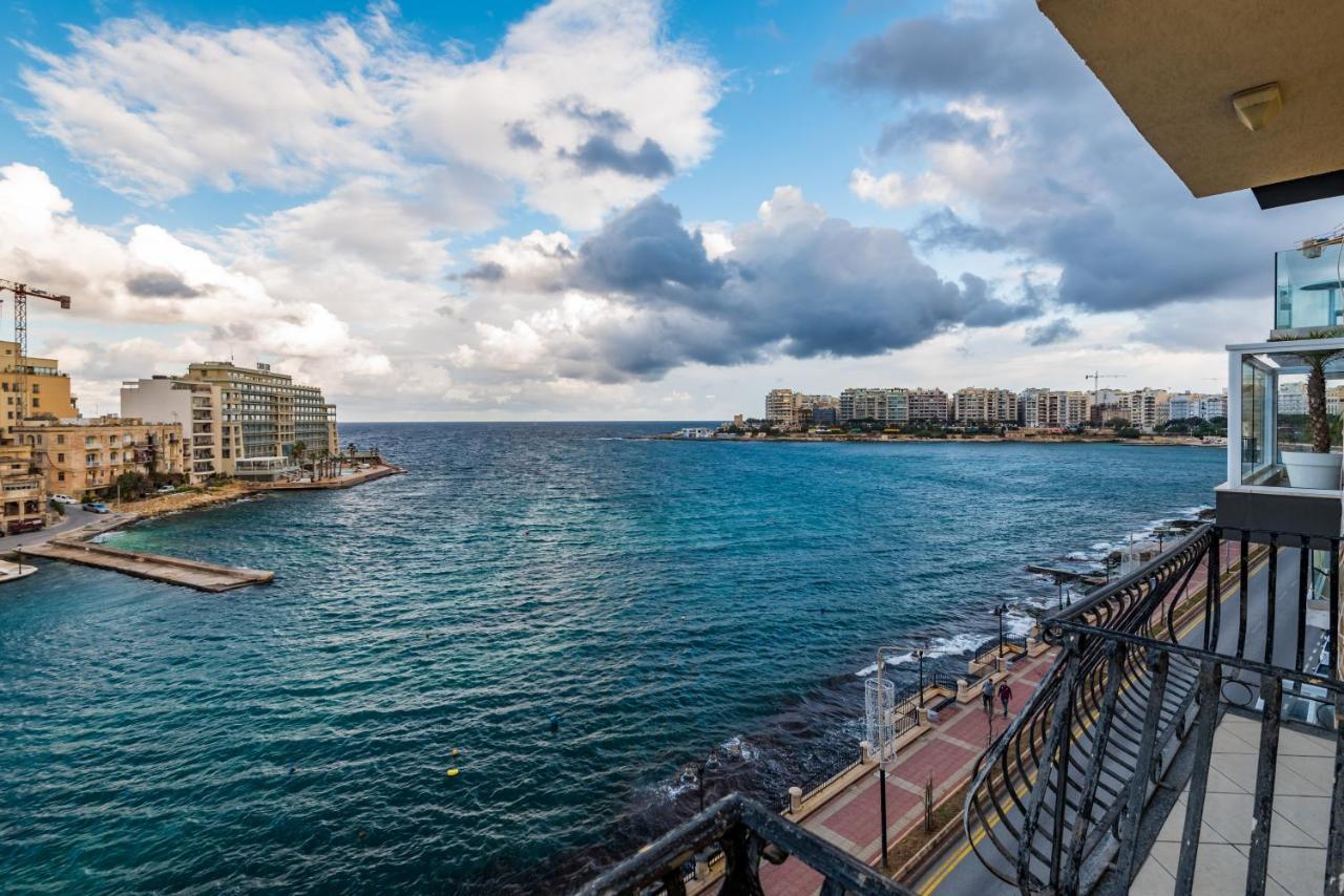 Spinola Bay Top Floor Seafront 3 Bedroom Apartment With Panoramic Sea Views - By Getawaysmalta Saint Julian's Luaran gambar