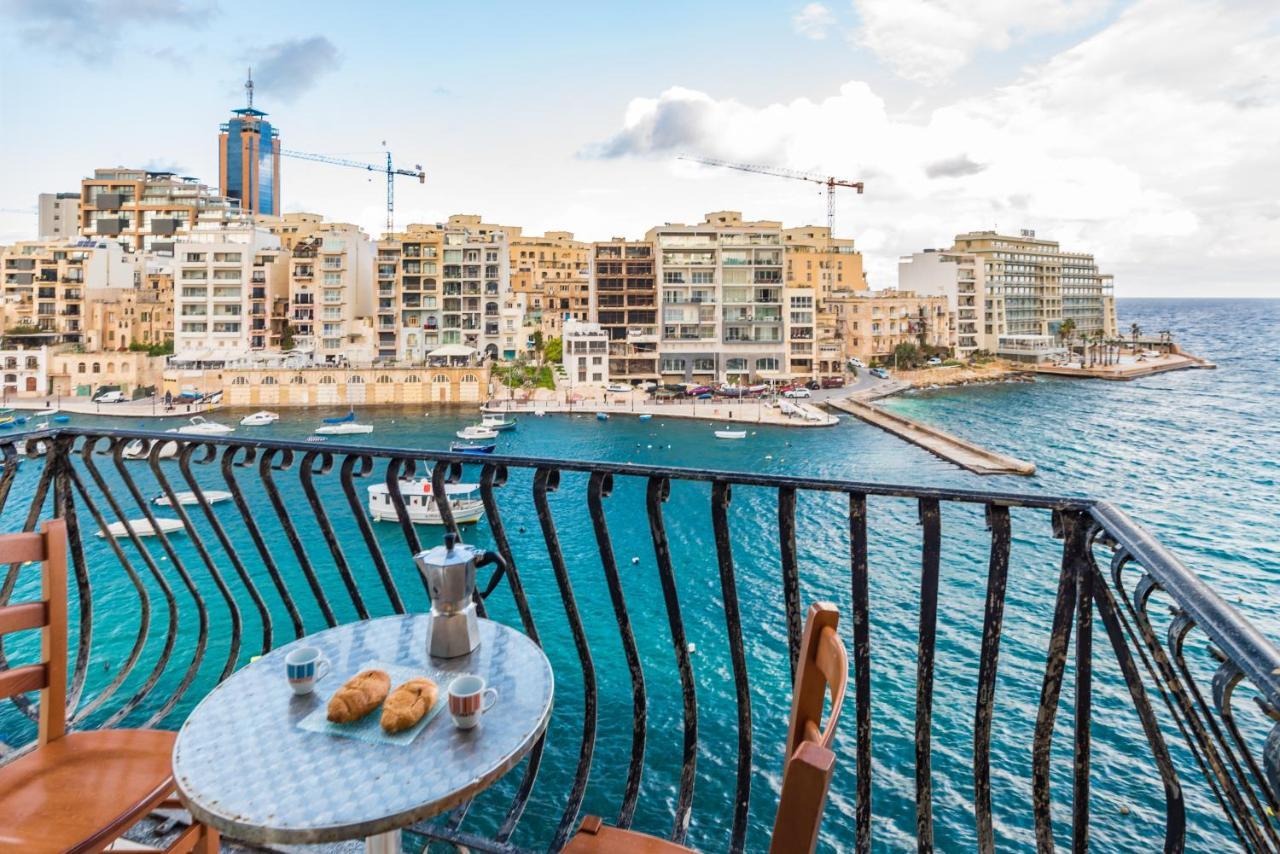 Spinola Bay Top Floor Seafront 3 Bedroom Apartment With Panoramic Sea Views - By Getawaysmalta Saint Julian's Luaran gambar